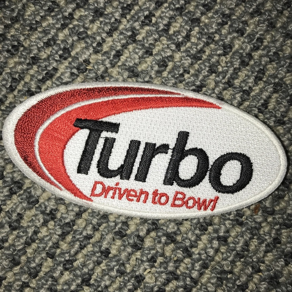 Turbo Driven‎ To Bowl Patch 3 Inch Vintage Sports Memorabilia Bowling Accessory